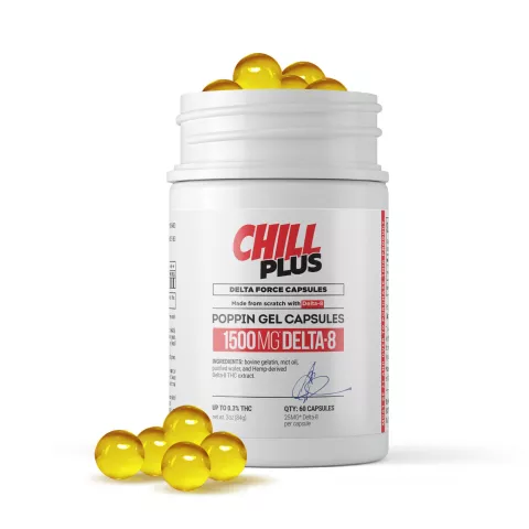 CHILL PLUS - 60 COUNT DELTA 8 SOFT GELS - 1500MG