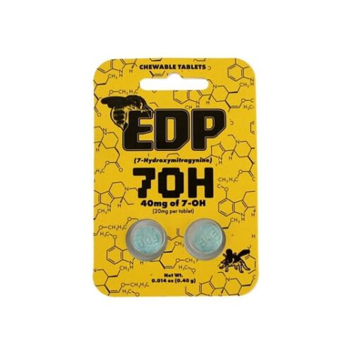 EDP 20MG 7 HYDROXYMITRAGYNINE CHEWABLE TABLETS in Yellow Pack