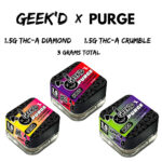 GEEK'D X PURGE - 1.5G THC-A DIAMONDS & 1.5G THC-A CRUMBLE