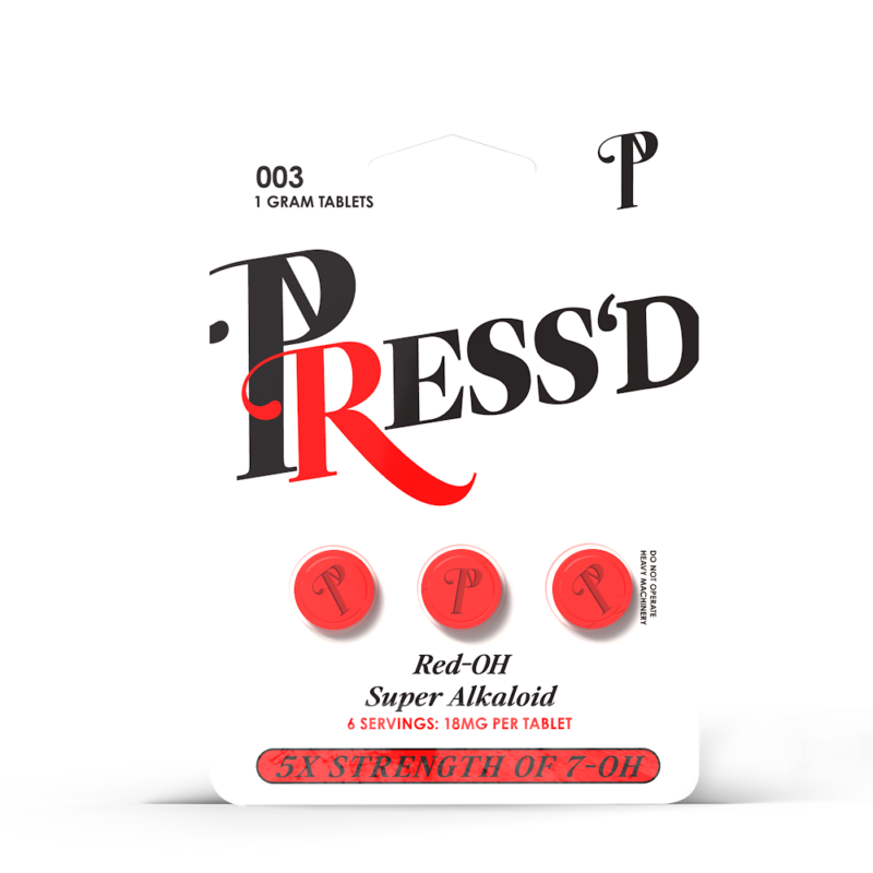 press'd red oh 5x tablets