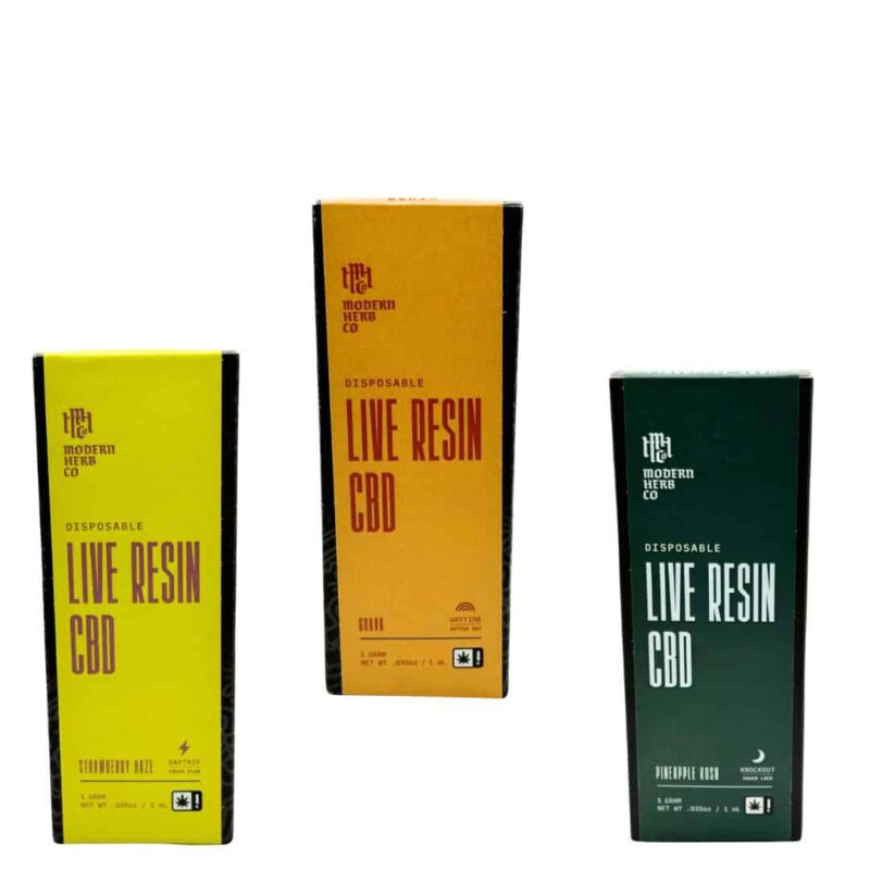 MODERN HERB CO. - LIVE RESIN CBD 1G DISPOSABLE