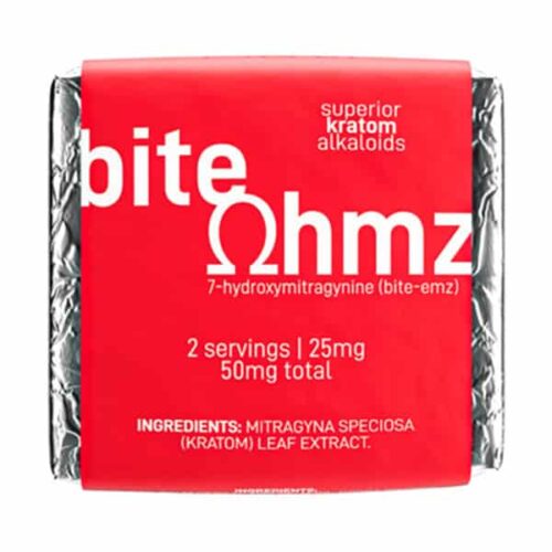 BITE OHMZ 50MG CHOCOLATE in red color wrapper