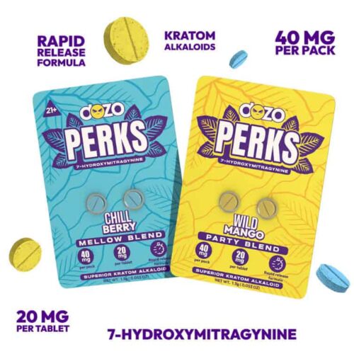 DOZO PERKS 20MG CHEWABLE 7 HYDROXYMITRAGYNINE