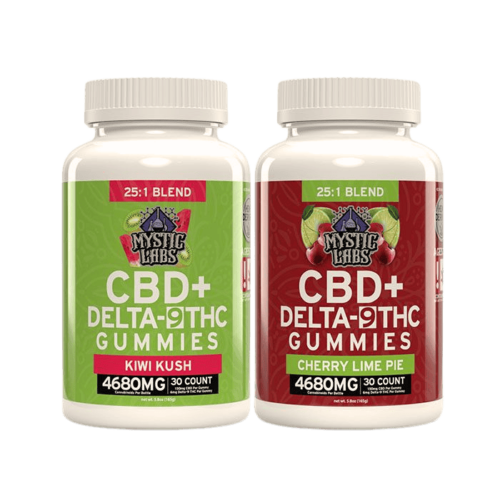 Mystic Labs CBD + Delta 9 Gummies 25:1 CBD:THC