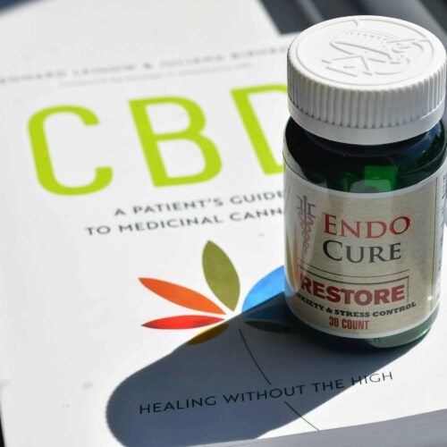 endocure restore bottle on cbd book