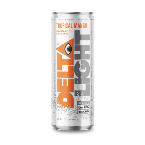 delta light cannabis seltzer tropical mango